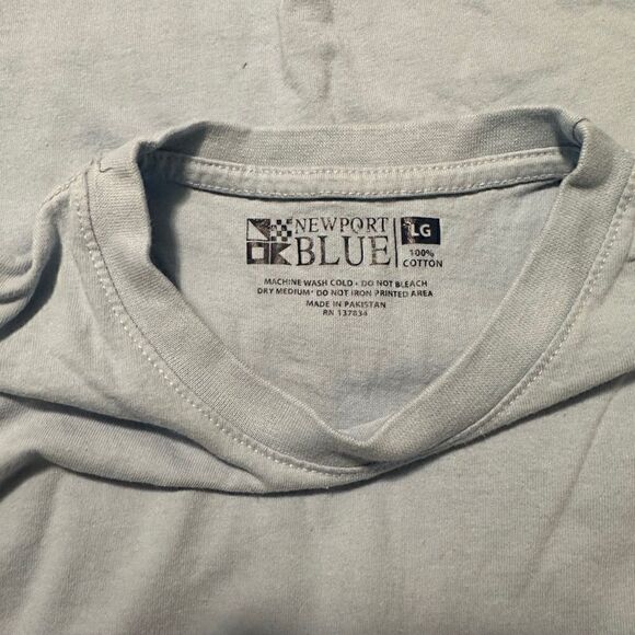 Newport Blue EUC Tee- Size Large - Picture 3 of 4